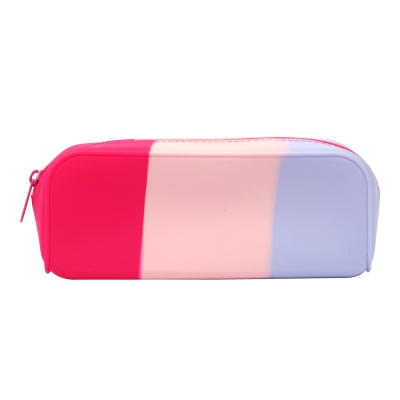 Multipul color Silicon pencil bag