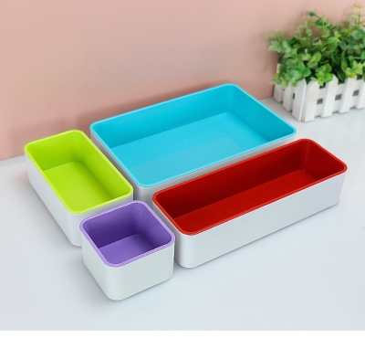 Interlocking Desk Drawer Organizer (VIVID 6 PCS)