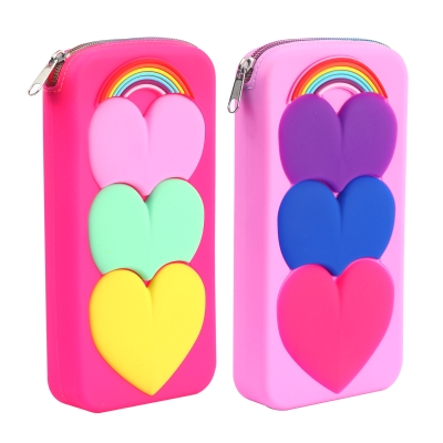 Silicon Hearts pencil box