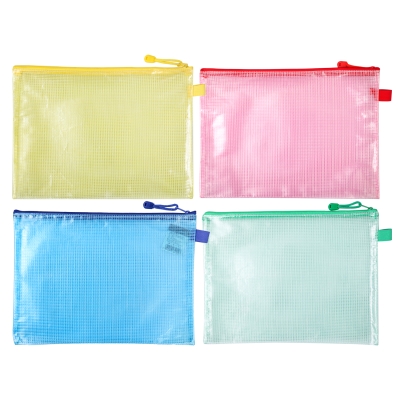 Mesh zipper bag-top slaes