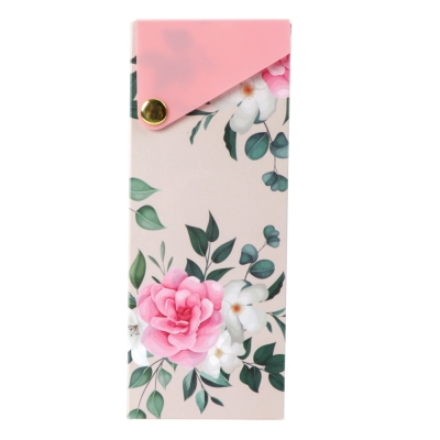 Flower printed pencil box