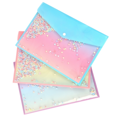 Colored bubble document holder