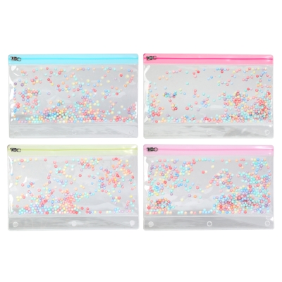 Colored bubble binder pouch